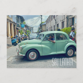 Galle Sri Lanka Ancienne voiture Carte postale