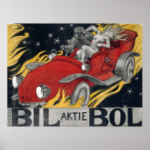 Gallen-Kallela - Bil-Bol Affiche pour une automobi