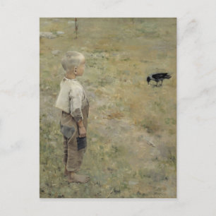 Gallen-Kallela Gosse och kråka CC0464 Carte postal