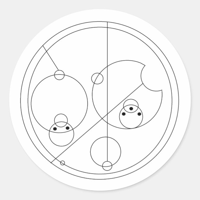 Gallifreyan I Love You Stickers (Devant)