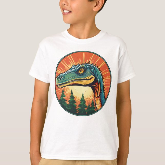 Gallimimus - T-shirt classique Dinosaure Tee T-shi (Devant)