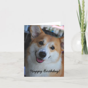 Gallois Corgi joyeuse carte d'anniversaire