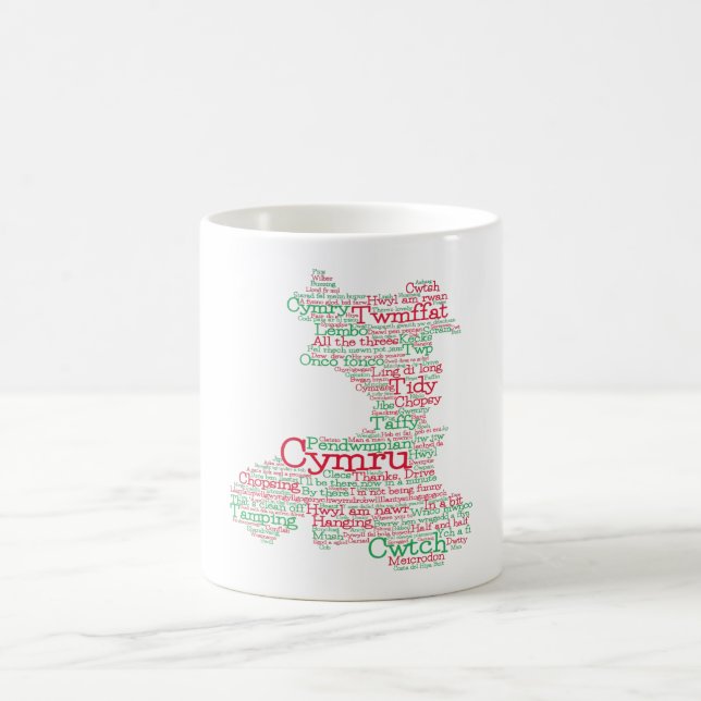 Gallois Slang Word Carte d'art Café Mug (Centre)