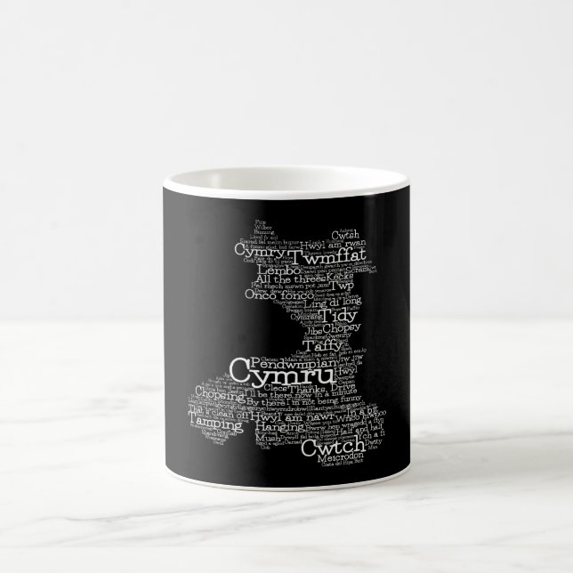 Gallois Slang Word Carte d'art Café Mug (Centre)