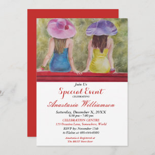 GALLONS SE RAPPELANT SUR UN INVITATION ROUGE DE