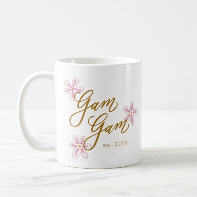 Gam Gam Grandma Flower Mug (Gauche)