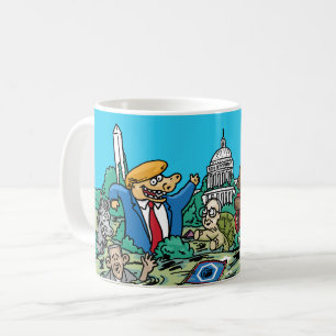 Gambades dans la tasse d'illustration de marais