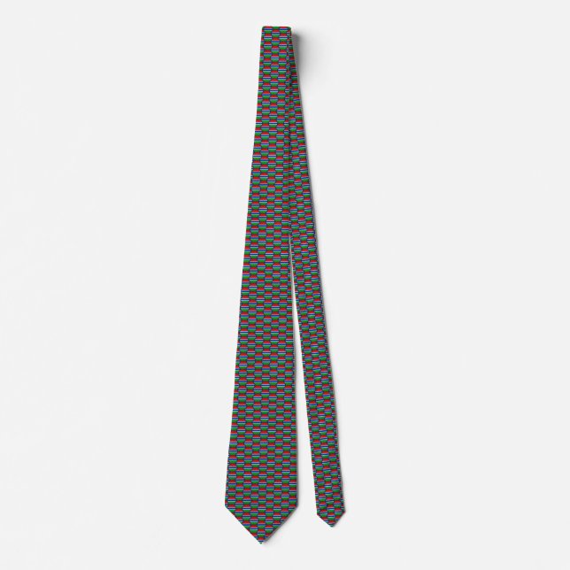 Gambie Drapeau Honeycomb Cravate (Devant)