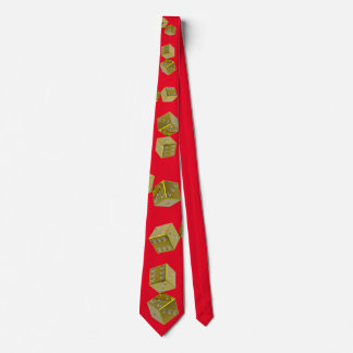 Gambler Cravate rouge et or