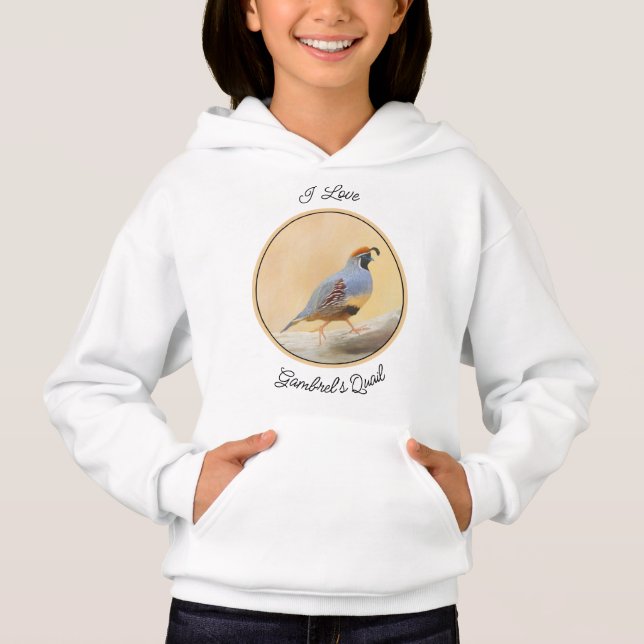 Gambrel's Quail Painting Original Bird Art (Devant)