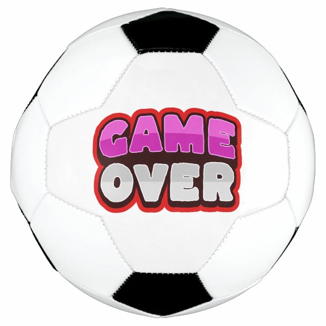 GAME OVER Ballon de Football (Devant)