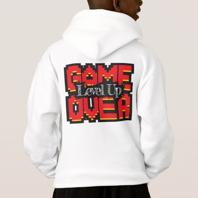 Game Over, Level Up : Monde de jeu rétro pixelisé (Dos)