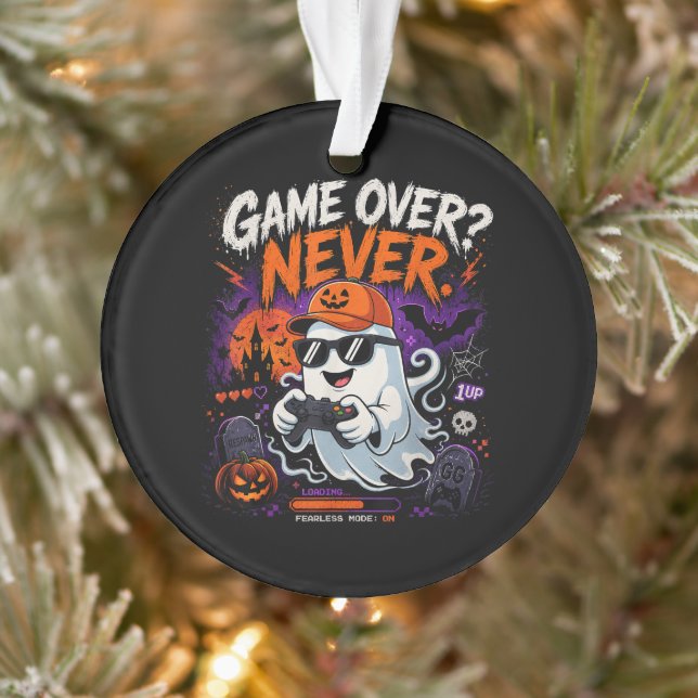 Game Over N'est Jamais Drôle Gamer Fantôme Hallowe (Arbre)