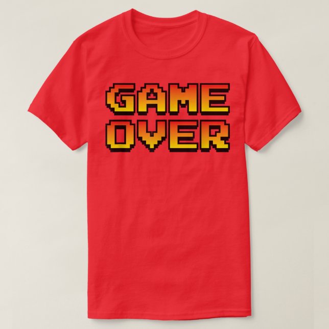 Game Over ~ Vidéo Police du jeu T-Shirt (Design devant)