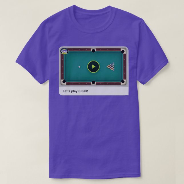 Game Pigeon 8 Ball Pool Classic TShirt (Design devant)