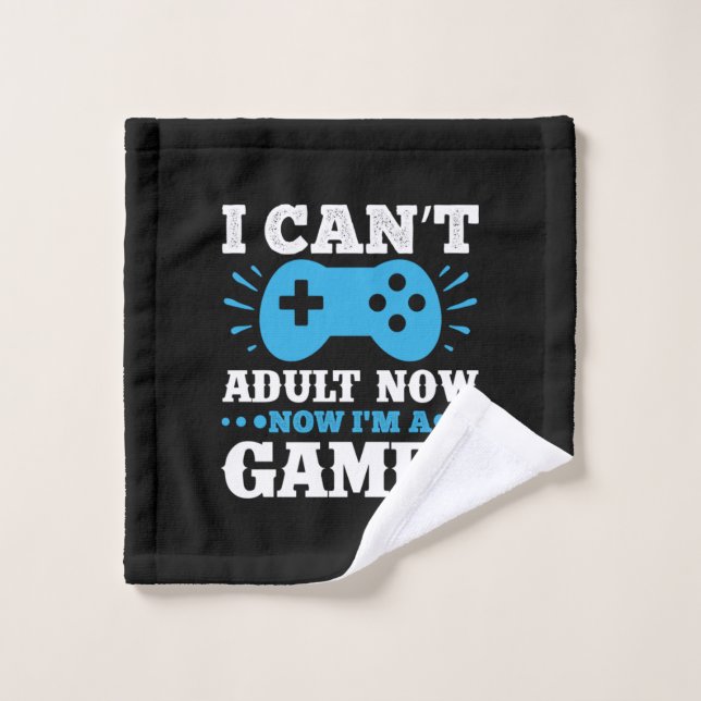 Gamer Cadeau Maintenant Je Suis Un Gamer (Gant de toilette)