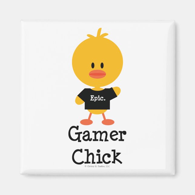 Gamer Chick Magnet (Devant)