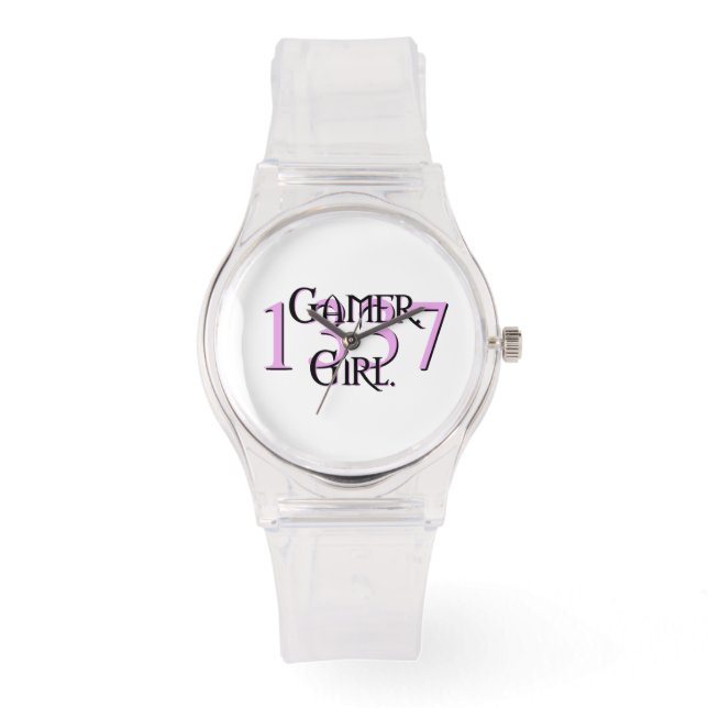 "Gamer. Fille." Montre (Recto)