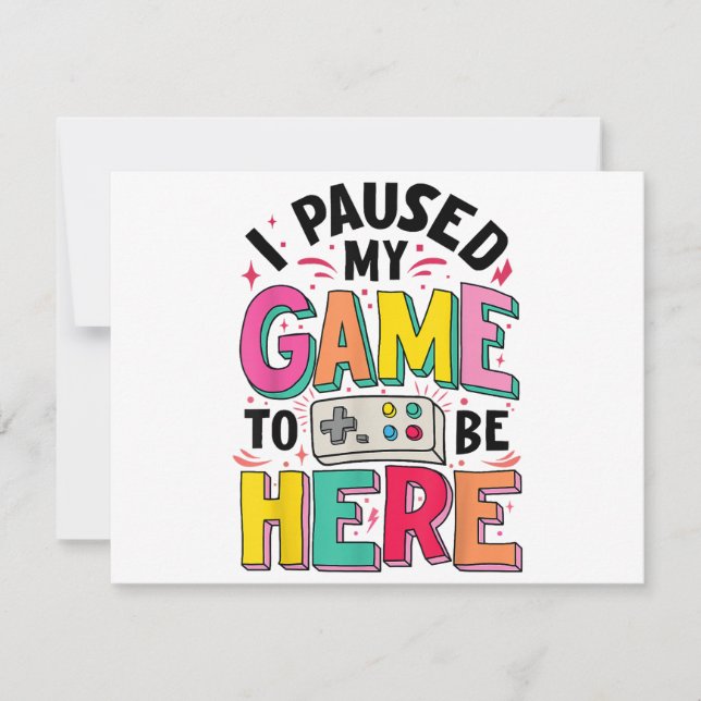 Gamer Girl J'Ai Suspendu Mon Jeu Pour Être Ici Vid (Devant)