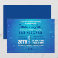 GAMER JEU DIGITAL Bar Mitzvah Invitation
