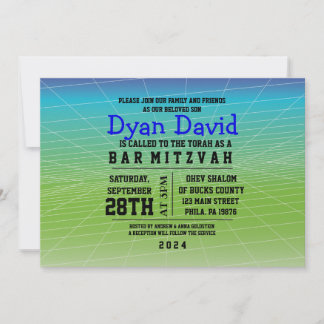 GAMER JEU DIGITAL Bar Mitzvah Invitation