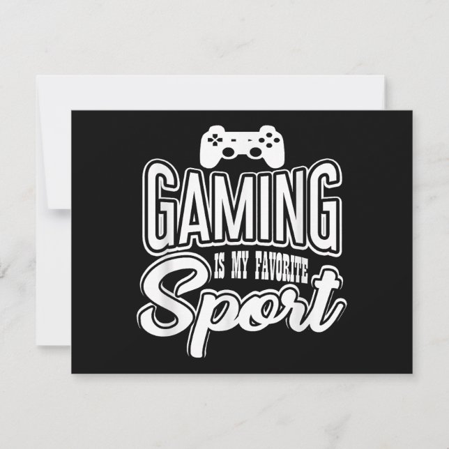 Gamer - Jouer Est Mon Sport Préféré (Devant)