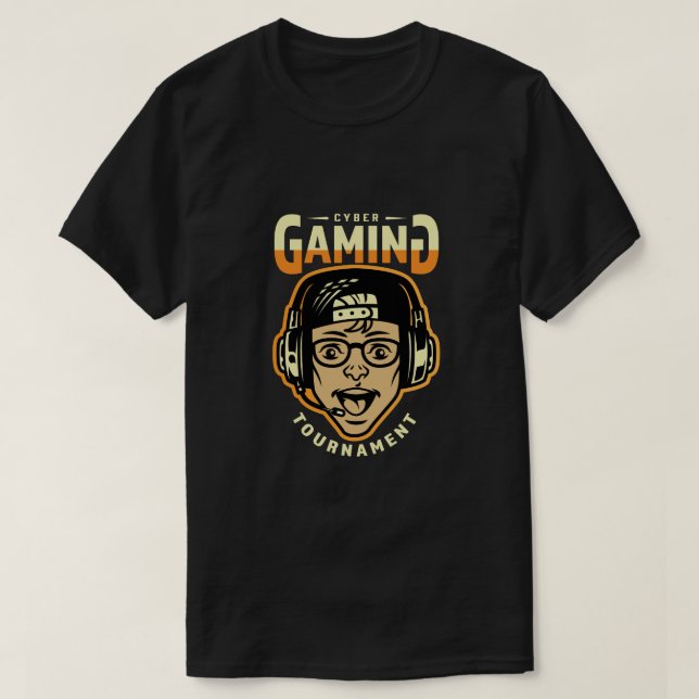 Gamer T-shirt Design (Design devant)