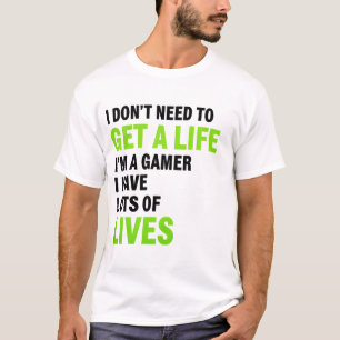 Gamer vit T-shirt