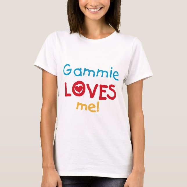 Gammie aime mes t-shirts et cadeaux (Devant)
