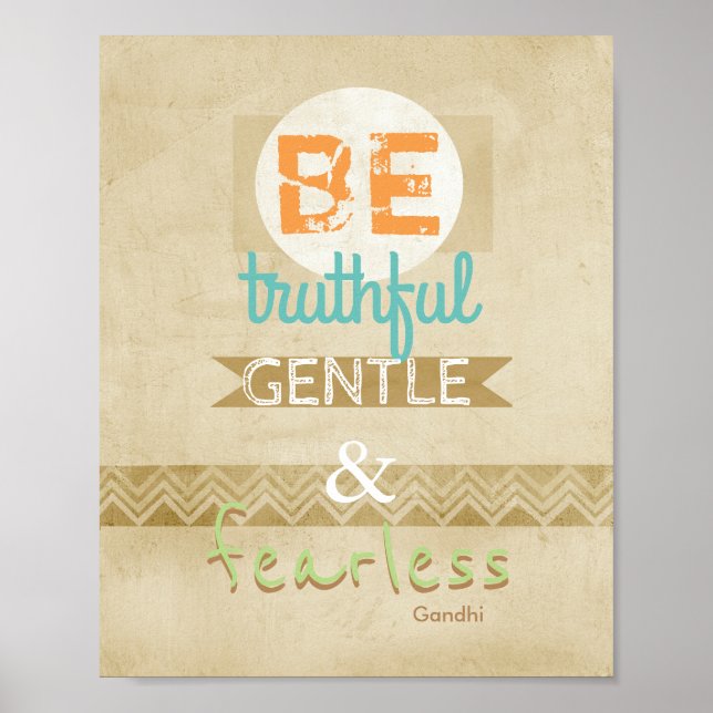 Gandhi quote poster typography inspirational text (Devant)