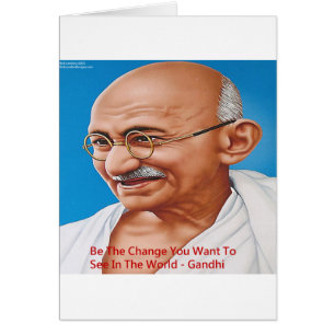 Gandhi & Soyez Le Changement Citation
