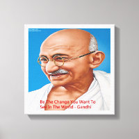 Gandhi & Soyez Le Changement Citation Impression s