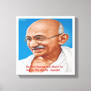 Gandhi & Soyez Le Changement Citation Impression s