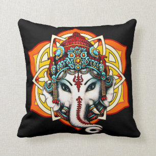 ganesha, coussin exotique