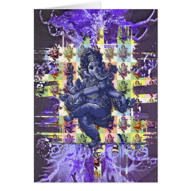 GANESHA | éclaboussure de peinture violette (Devant)