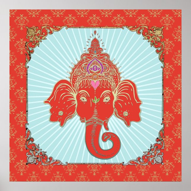 GANESHA Indian God - Poster (Devant)