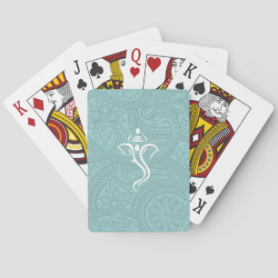 Ganesha Indian Swirl Cartes de jeu personnalisées
