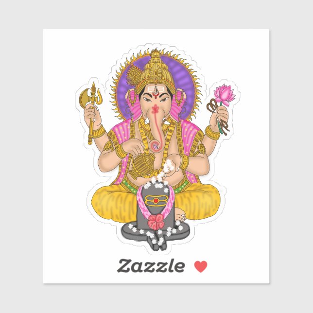 Ganesha Sticker (Feuille)