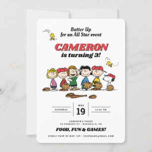 Gang des cacahuètes Invitation d'anniversaire de