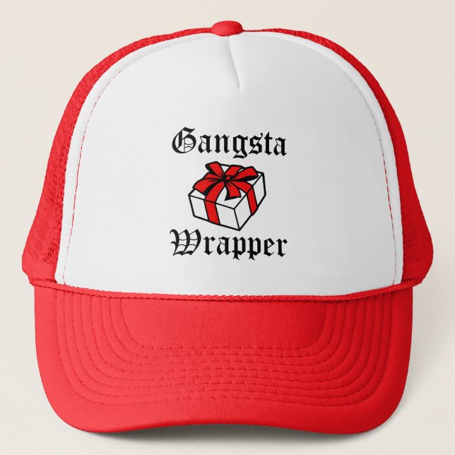 Gangsta Wrapper drôle casquette de Noël des femmes (Devant)