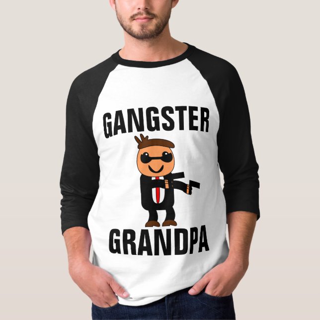 GANGSTER GRANDPA, Drôle T-Shirts Tee - shirt (Devant)
