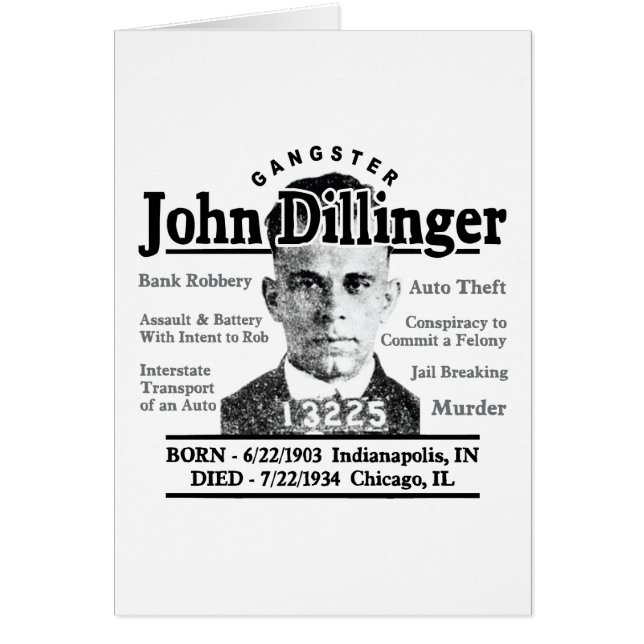 Gangster John Dillinger (Devant)
