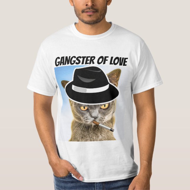 GANGSTER OF LOVE CAT T-SHIRTS (Devant)