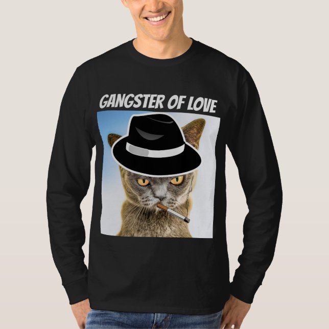 GANGSTER OF LOVE FEDORA CHAT T-SHIRTS (Devant)