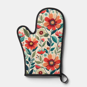 Gant de cuisine floral élégant généré par l'IA pou