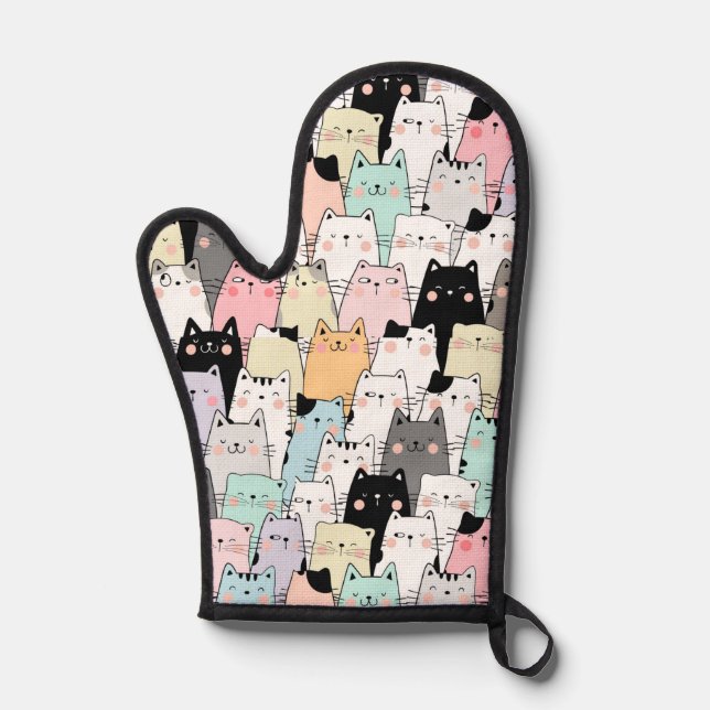 Gant de cuisine porte-chat  (Recto)