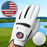 Gant De Golf Drapeau Américain Personnalisé Étoiles Frappes Pat<br><div class="desc">Si vous êtes un amateur de golf à la recherche d'ajouter une touche patriotique à votre jeu, ne cherchez pas plus loin que notre collection d'équipement de golf American Flag. Avec son bleu et son rouge et ses étoiles et ses rayures emblématiques, notre collection comprend une variété d'articles parfaits pour...</div>