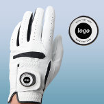 Gant De Golf Logo Simple Avec Texte Professionnel Promotionnel<br><div class="desc">Ajoutez votre propre logo et le choix du texte à cette conception. Supprimez le texte supérieur ou inférieur si vous préférez. Minimaliste et professionnel. Excellent comme un produit promotionnel pour vos clients et clients.</div>