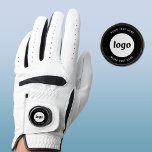 Gant De Golf Logo Simple Avec Texte Professionnel Promotionnel<br><div class="desc">Ajoutez votre propre logo et le choix du texte à cette conception. Supprimez le texte supérieur ou inférieur si vous préférez. Minimaliste et professionnel. Excellent comme un produit promotionnel pour vos clients et clients.</div>