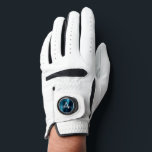 Gant De Golf Monogramme en métal bleu Nom Sports<br><div class="desc">Blue Faux Metallic Foil Acier Inoxydable Elégant Gant de Golf Dames. Ce Gant de Golf Monogrammé Bleu et Gris peut être customisé pour inclure votre nom initial et prénom. Veuillez contacter le concepteur pour les articles correspondants.</div>